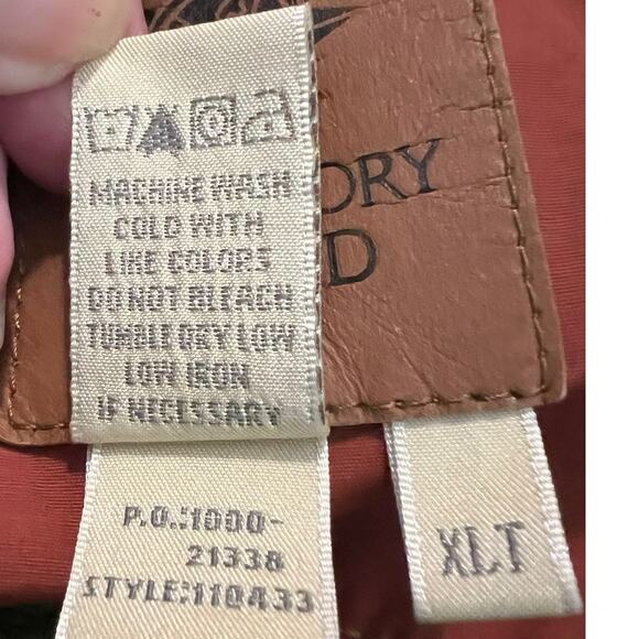 Territory Ahead Men's Canvas Utility Coat w/Hood in Rust and Gold Size XL Tall - Picture 5 of 10